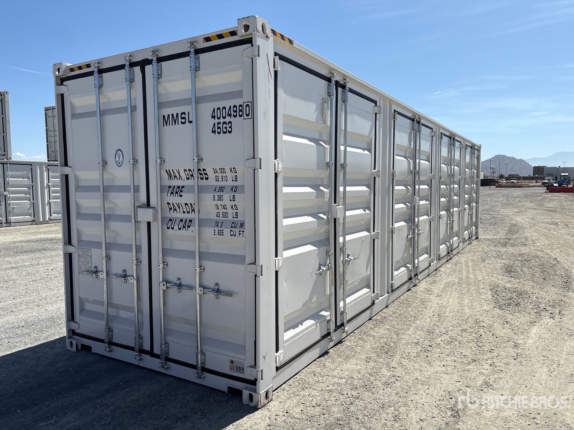 2025 40 ft High Cube Multi-Door Storage Container