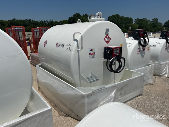 2026 AM Tank 2376 gal Skid Mounted Steel Diesel Storage and Dispensing Tank (Unused)