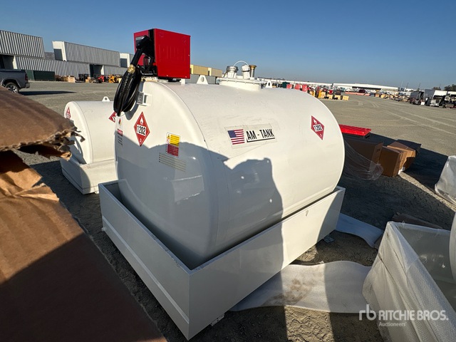 2026 AM Tank 1000 1050 gal Skid Mounted Steel Fuel Tank (Unused)