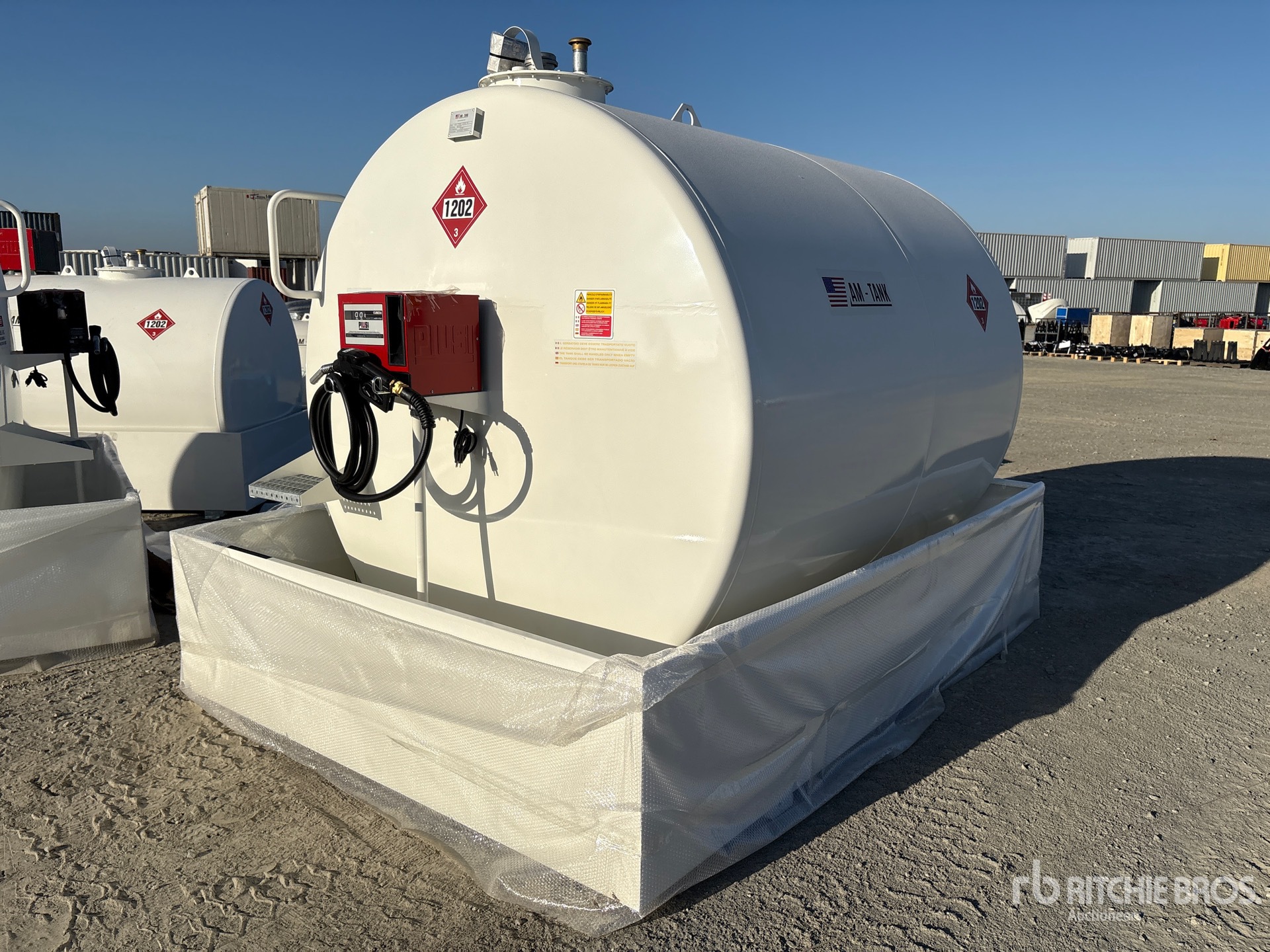 2026 AM Tank 2300 2376 gal Skid Mounted Steel Fuel Tank (Unused)