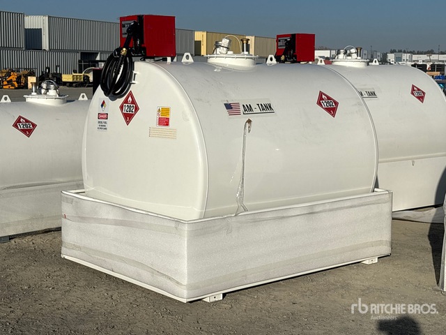 2026 AM Tank 1000 1050 gal Skid Mounted Steel Fuel Tank (Unused)
