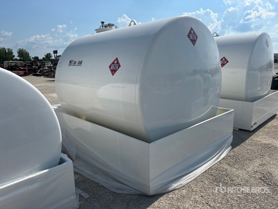 2026 AM Tank 2376 gal Skid Mounted Steel Diesel Storage and Dispensing Tanque (Unused)