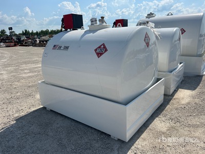 2026 AM Tank 1000 gal Skid Mounted Steel Diesel Storage and Dispensing Tanque (Unused)