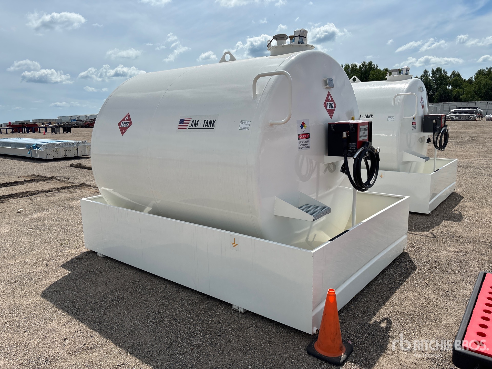 2026 AM Tank 2376 gal Skid Mounted Steel Diesel Tank (Unused)