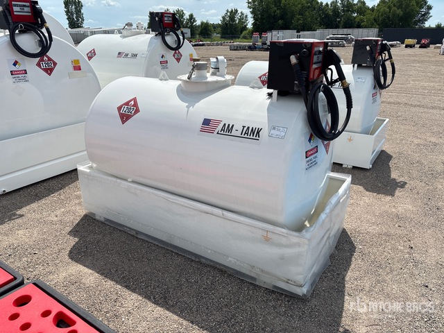 2026 AM Tank 490 gal Skid Mounted Steel Diesel Tank (Unused)
