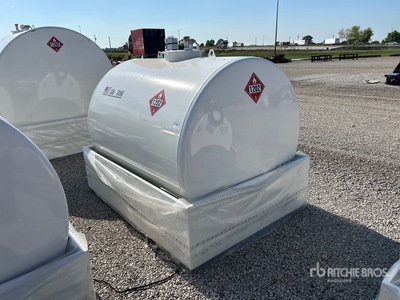 2026 AM Tank 1050 gal Skid Mounted Steel Diesel Storage and Dispensing Tank (Unused)