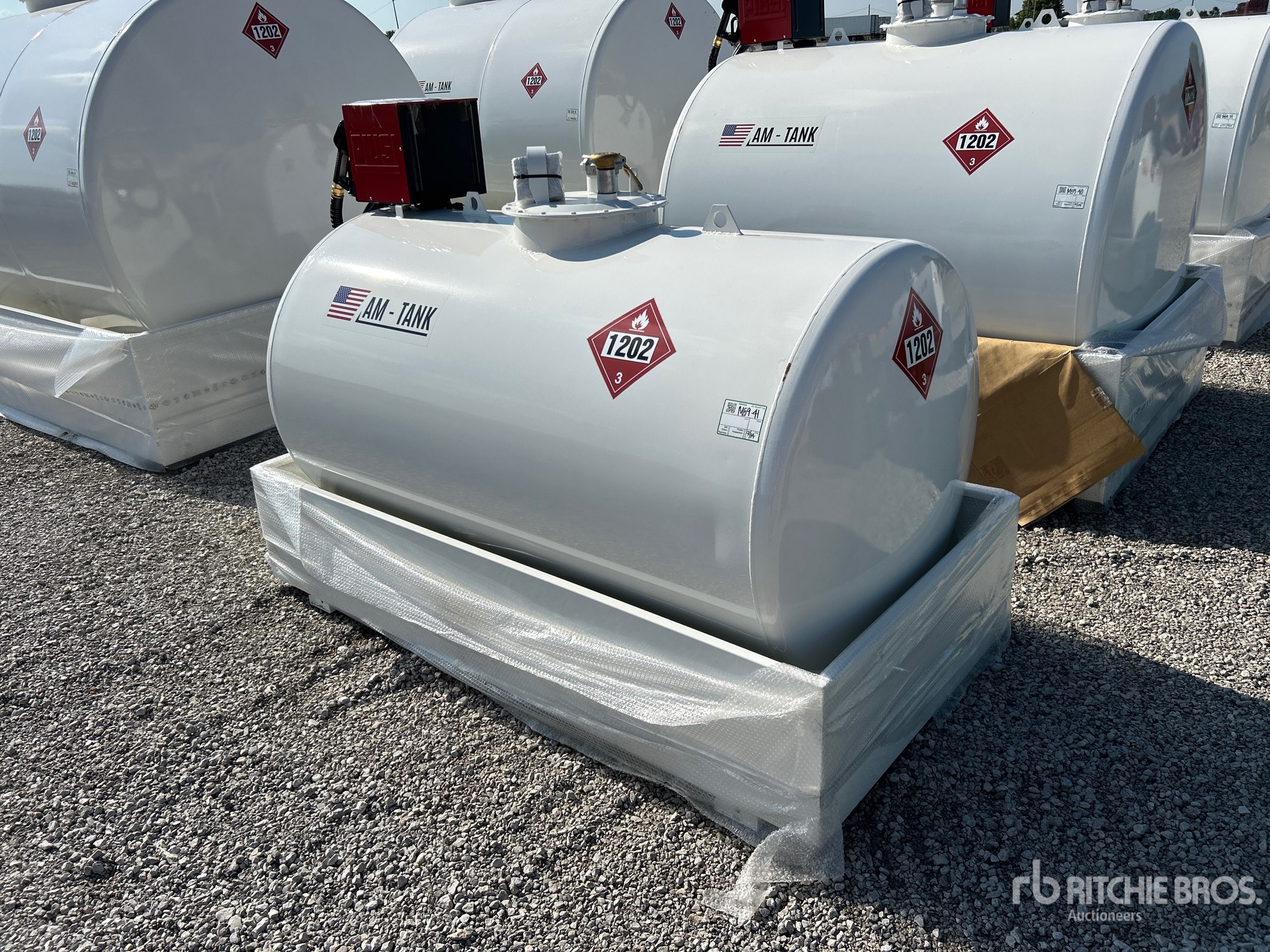2026 AM Tank 490 gal Skid Mounted Steel Diesel Tank (Unused)