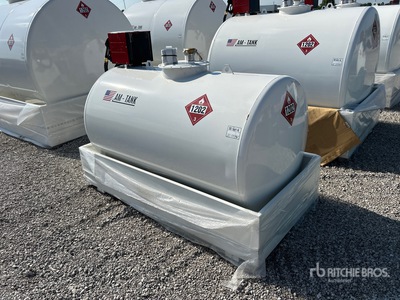 2026 AM Tank 490 gal Skid Mounted Steel Diesel Storage and Dispensing Tank (Unused)