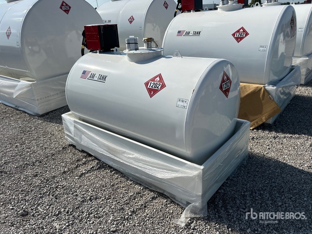 2026 AM Tank 490 gal Skid Mounted Steel Diesel Tank (Unused)
