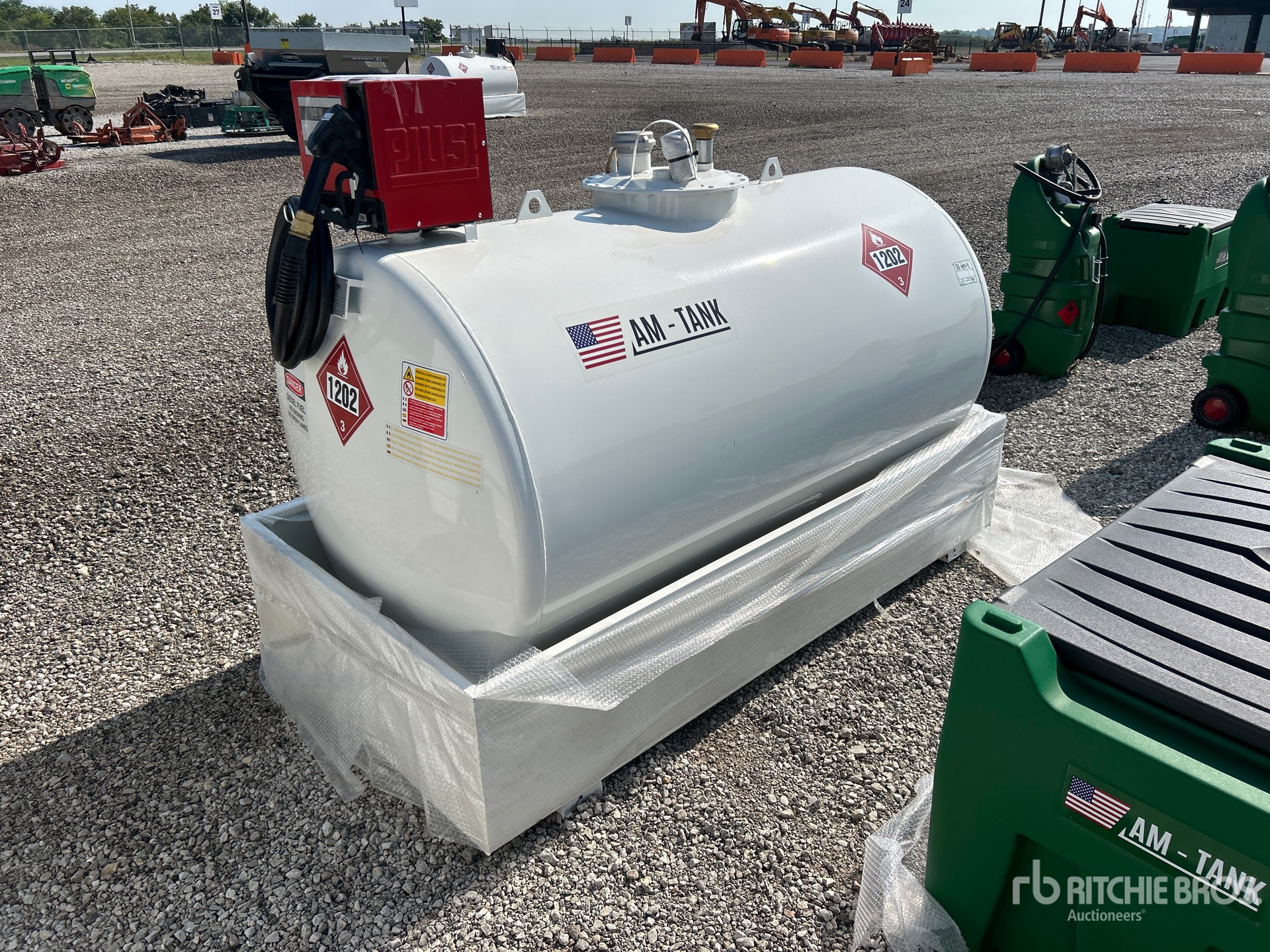 2026 AM Tank 500 490 gal Skid Mounted Steel Diesel Fuel Tank (Unused)