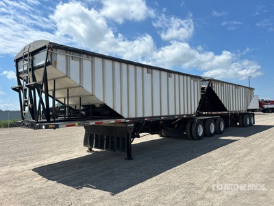 2002 Lode King 28 ft Tri/A B-Train Lead مقطورة للحبوب