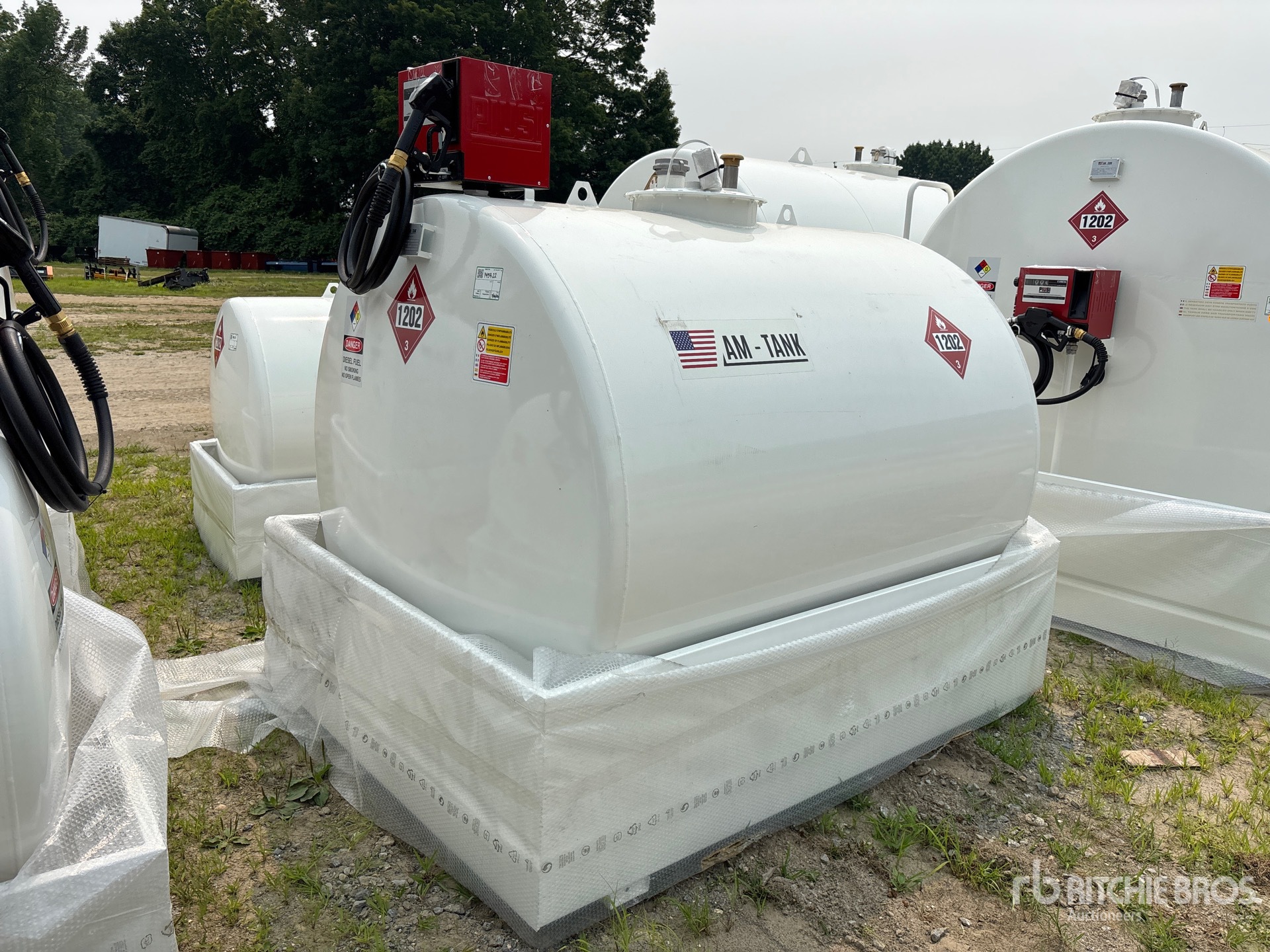 2026 AM Tank 1000 Diesel 1050 gal Skid Mounted Steel Tank (Unused)
