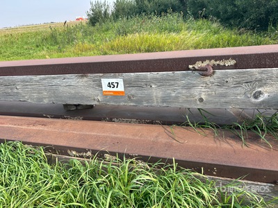 Quantity of (4) Wood & Steel Beams