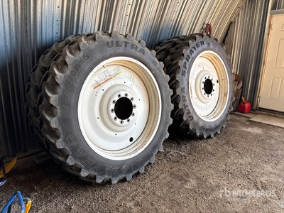 Quantity of (4) Goodyear 380/90R46 Tires - Fits Rogator 1084