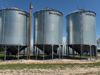 Westeel 1805 +/- 4900 bu 5 Ring Hopper Grain Bin
