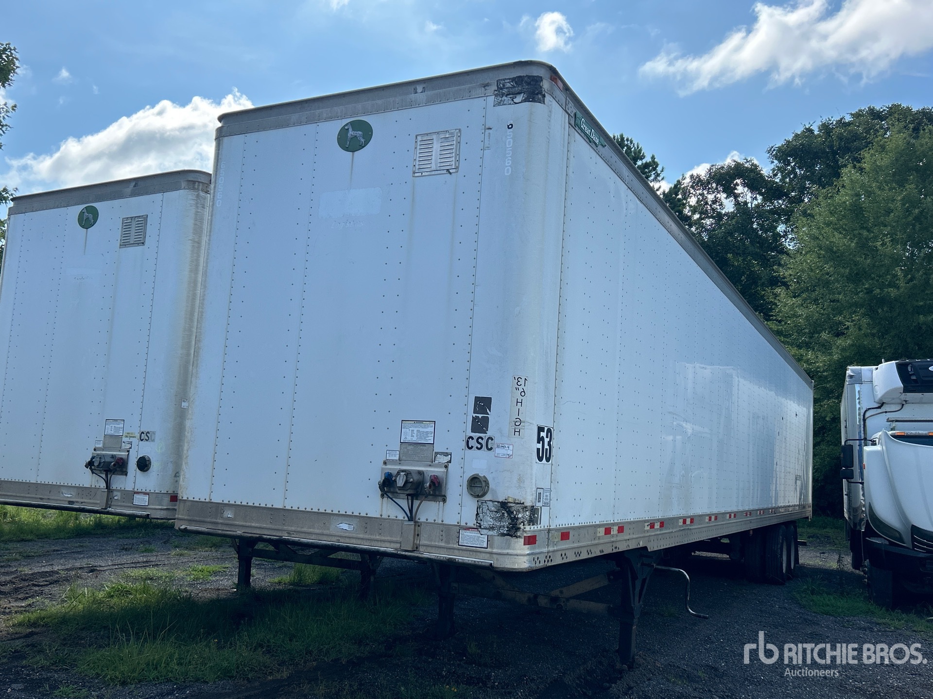 2013 Great Dane 53 ft x 102 in T/A Van Trailer