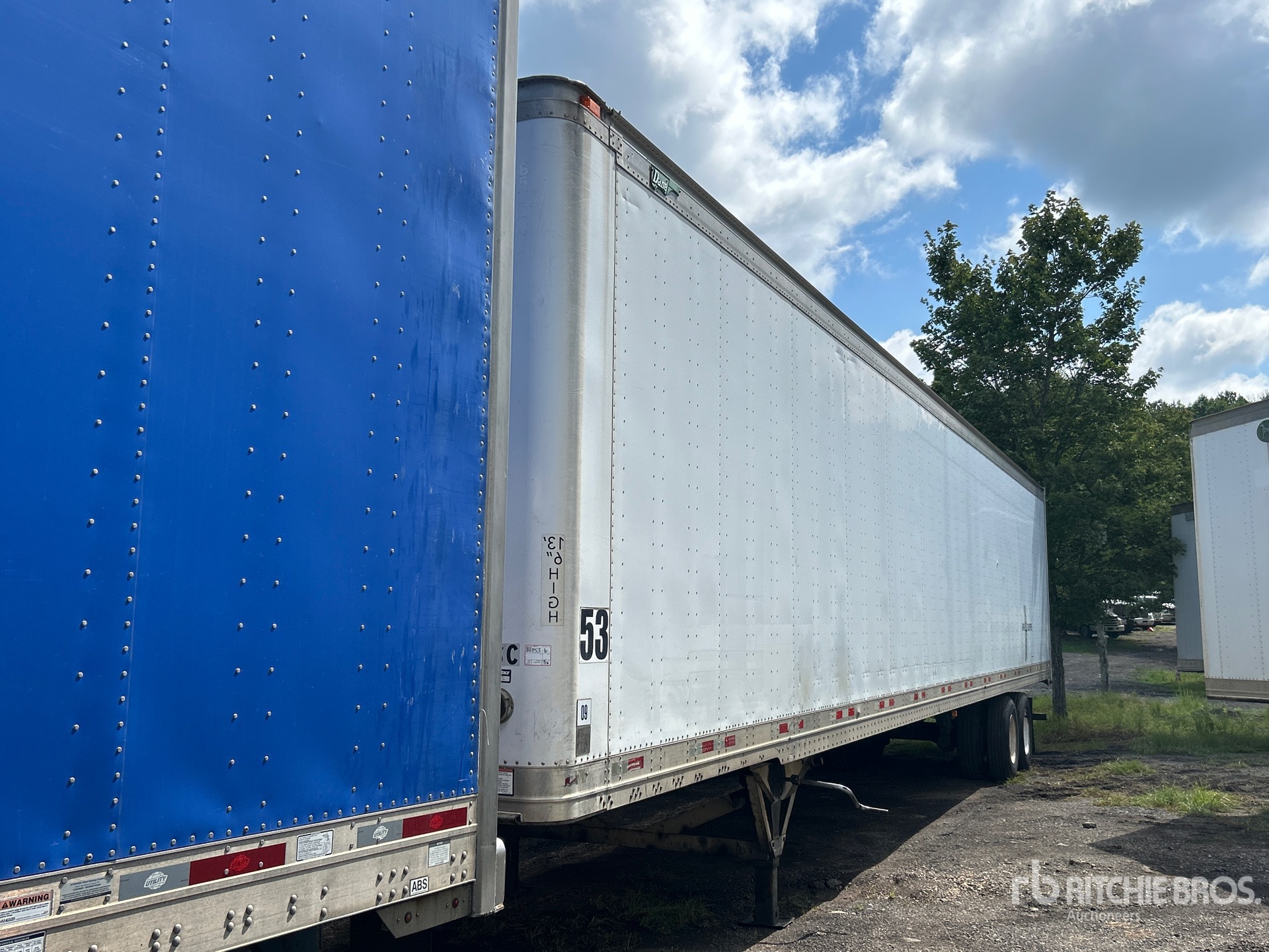 2013 Great Dane 53 ft x 102 in T/A Van Trailer