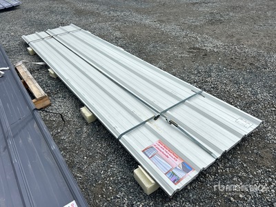 Quantity of (30) 3 ft x 12 ft White Metal Roof Panel معدات بناء متنوعة (Unused)