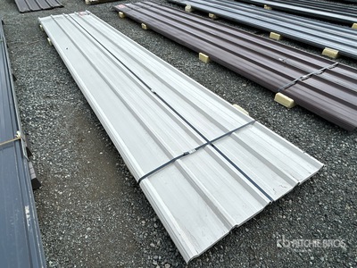 Quantity of (30) 3 ft x White Metal Roof Panel معدات بناء متنوعة (Unused)