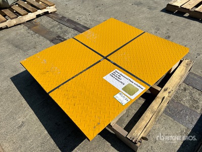 Quantity of (20) Yellow Steel Diamond Plate