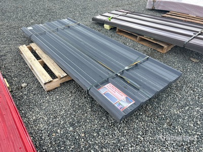 Quantity of (70) 3 ft x 8 ft Metal Roof Panels معدات بناء متنوعة (Unused)