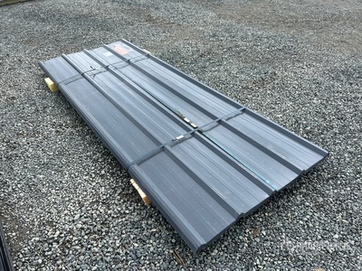 Quantity of (30) 3 ft x 8 ft Metal Roof Panels معدات بناء متنوعة (Unused)