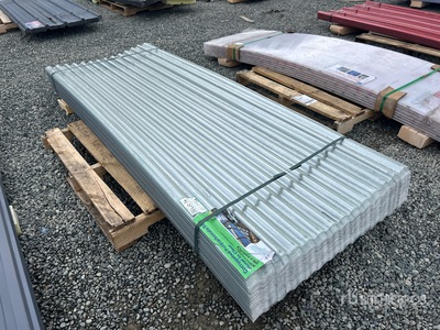 Quantity of (100) 3 ft x 8 ft Polycarbonate Roof Panel معدات بناء متنوعة (Unused)