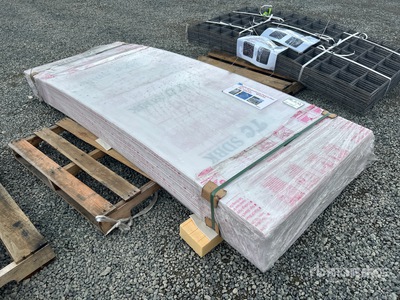Quantity of (40) 35 in x 8 ft 6 mm Multi-wall Polycarbonate Pane その他 - 店舗 & 倉庫 (Unused)