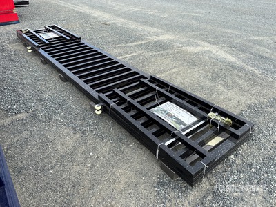 32 ft x 3 ft 4 in Wrought Iron Black Sliding Driveway Gate (Unused)