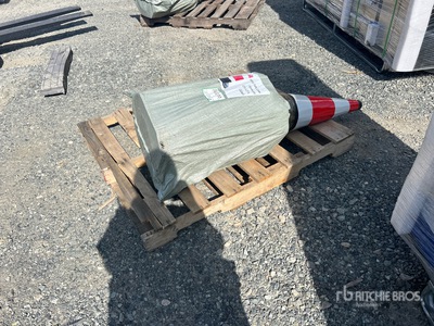 Quantity of (20) Safety Fluorescent Highway Cones (Unused)