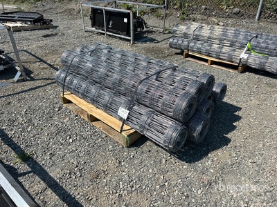 164 ft x 4 ft 9 in Galvanized Field Fence سياج