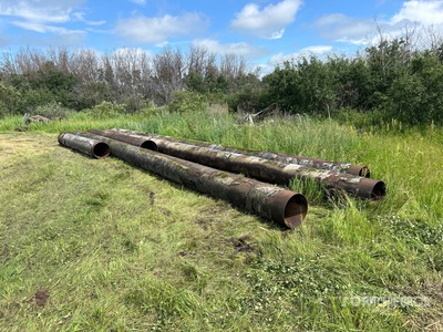 Quantity of (5) Steel Pipes With Exterior Lining Divers - Magasin, entrepôt, consommateur