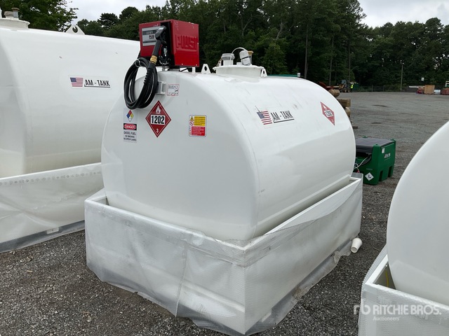 2026 AM Tank 1000 1000 gal Skid Mounted Steel Fuel Tank (Unused)