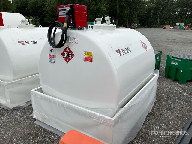 2026 AM Tank 1000 1000 gal Skid Mounted Steel Fuel Tank (Unused)