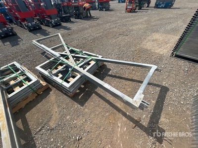 24 Ft Portable Construction Site Security Gate معدات بناء متنوعة (Unused)