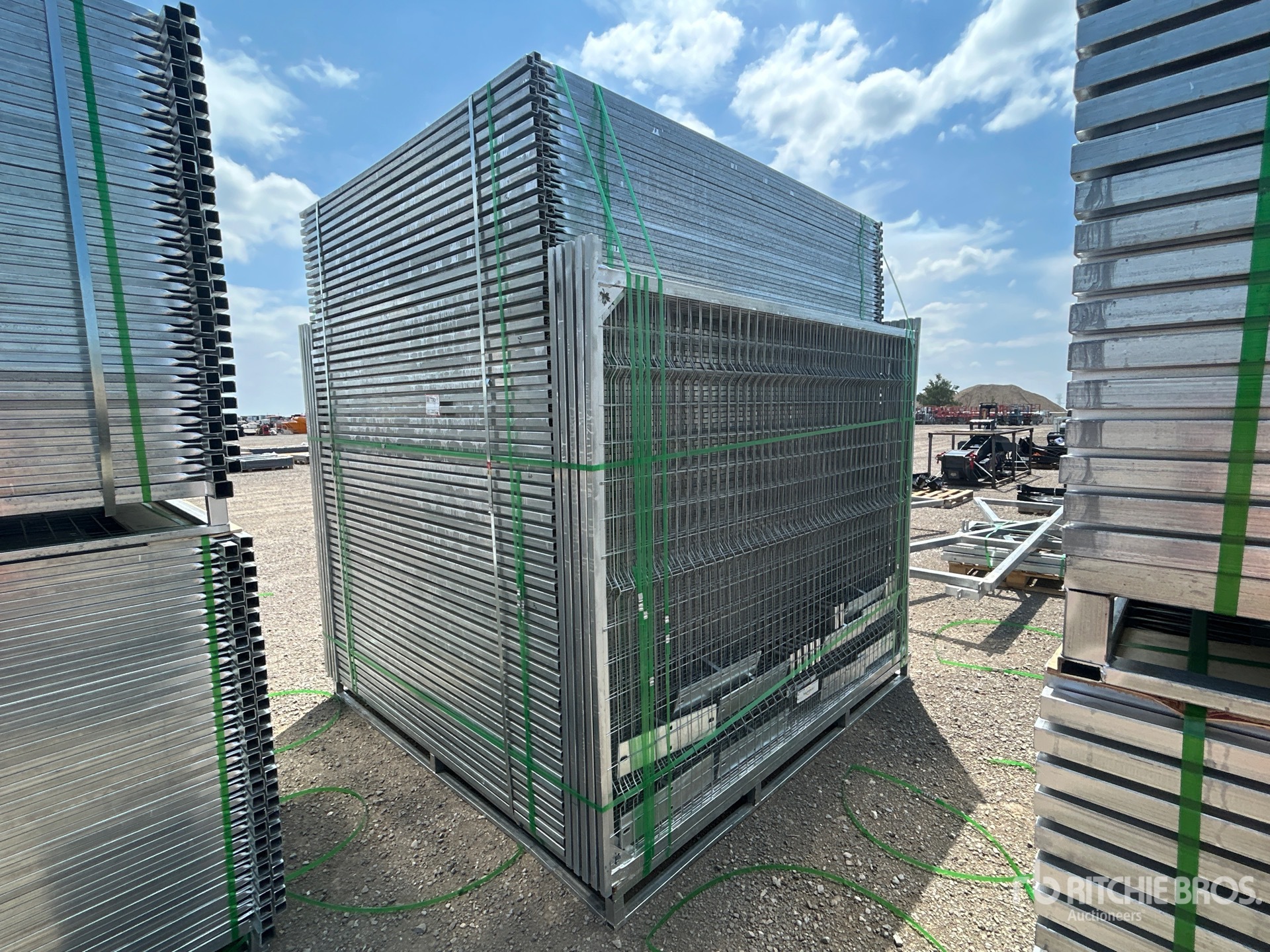Quantity of (137) 7 ft 6 in x 6 ft Galvanized Temporary Site Fence (Unused)