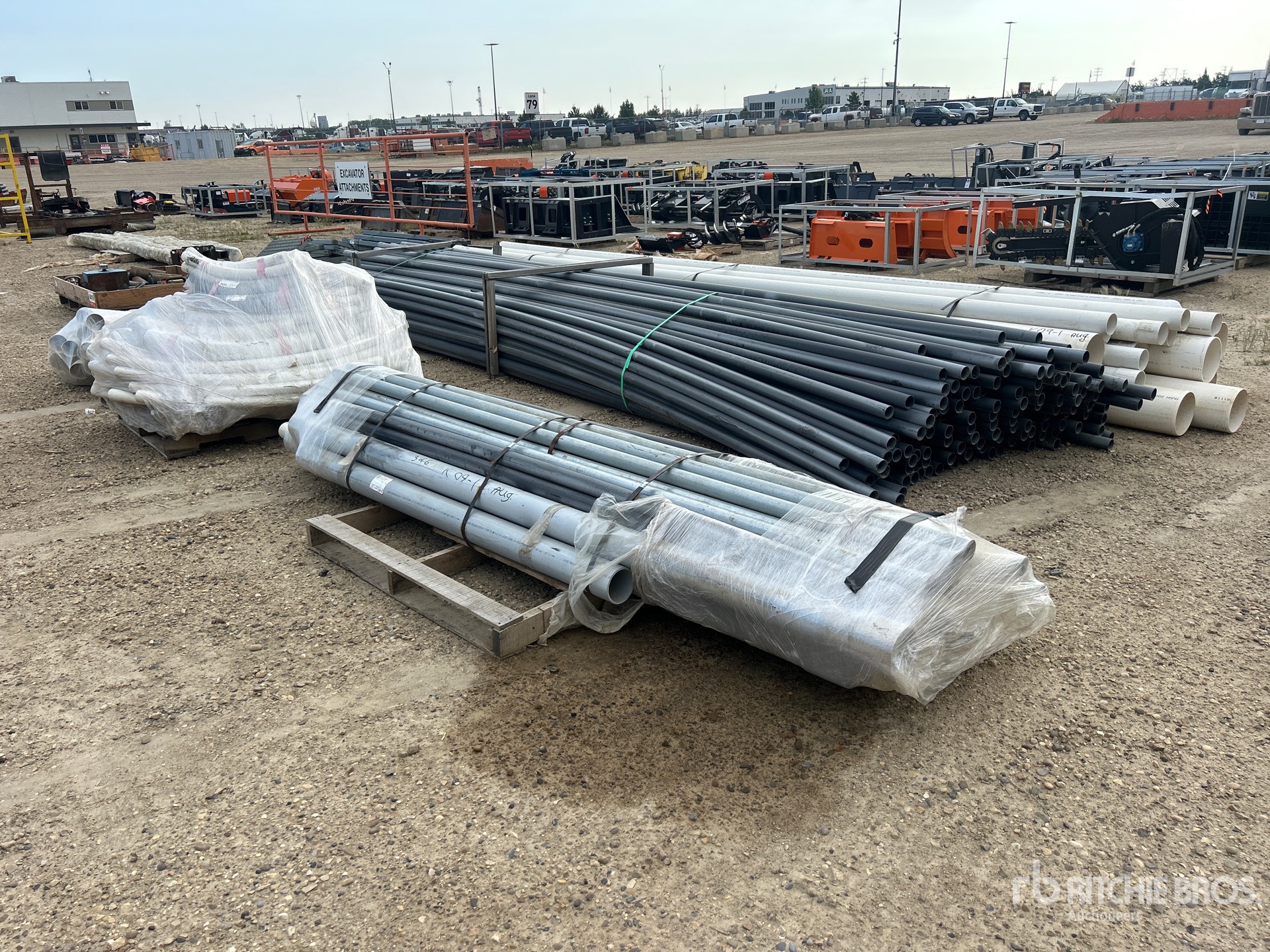 Quantity of 4000 ft of PVC and Galvanized Pipe