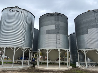 Westeel +/- 5500 bu 8 Ring Hopper Grain Bin