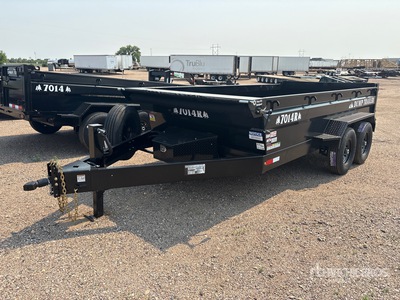2026 Industrias America 7014r 14 ft T/A Dump Utility Trailer