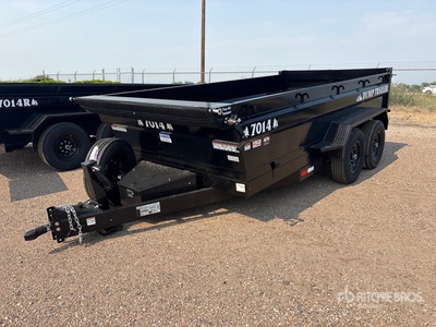 2026 Industrias America 7014r 14 ft T/A Dump Utility Trailer