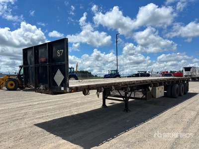2012 Thruway 48 ft Tri/A Flatbed Trailer