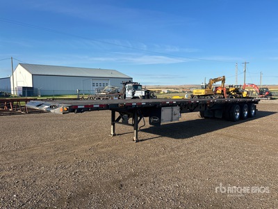 2014 Manac 53 ft Tri/A Flatbed Przyczepa do pól naftowych