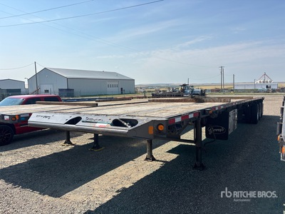 2014 Manac 53 ft Tri/A Flatbed Oilfield Trailer
