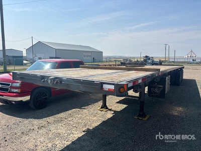 2012 Manac 53 ft Tri/A Hiboy Flatbed Trailer