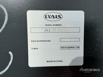 2026 LYALS ALSHSBP Skid Steer Boom (Unused)