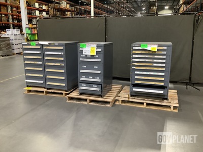 (4) Stanley Vidmar Storage Cabinets