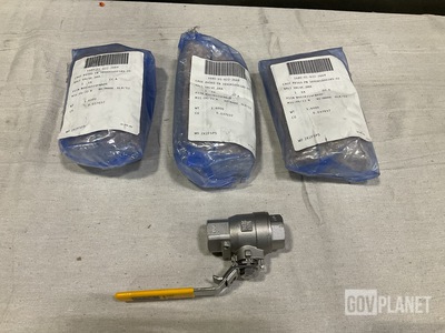 (4) General Atomics 3890AS000349-01 Ball Valves