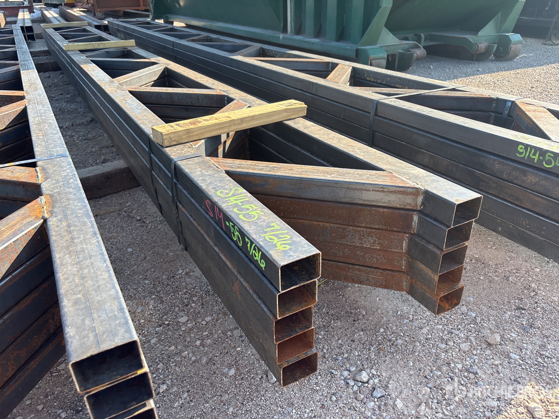 Quantity of (5) 18 in x 20 ft Metal Trusses (Unused)