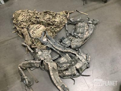 (28) Molded Waist Belts, (27) Enhanced Frame Shoulder Straps & Assorted Items
