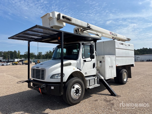 2019 Terex XT PRO 56 56 ft on 2020 Freightliner M2 106 4x2 Forestry Chipper Body Bucket Truck